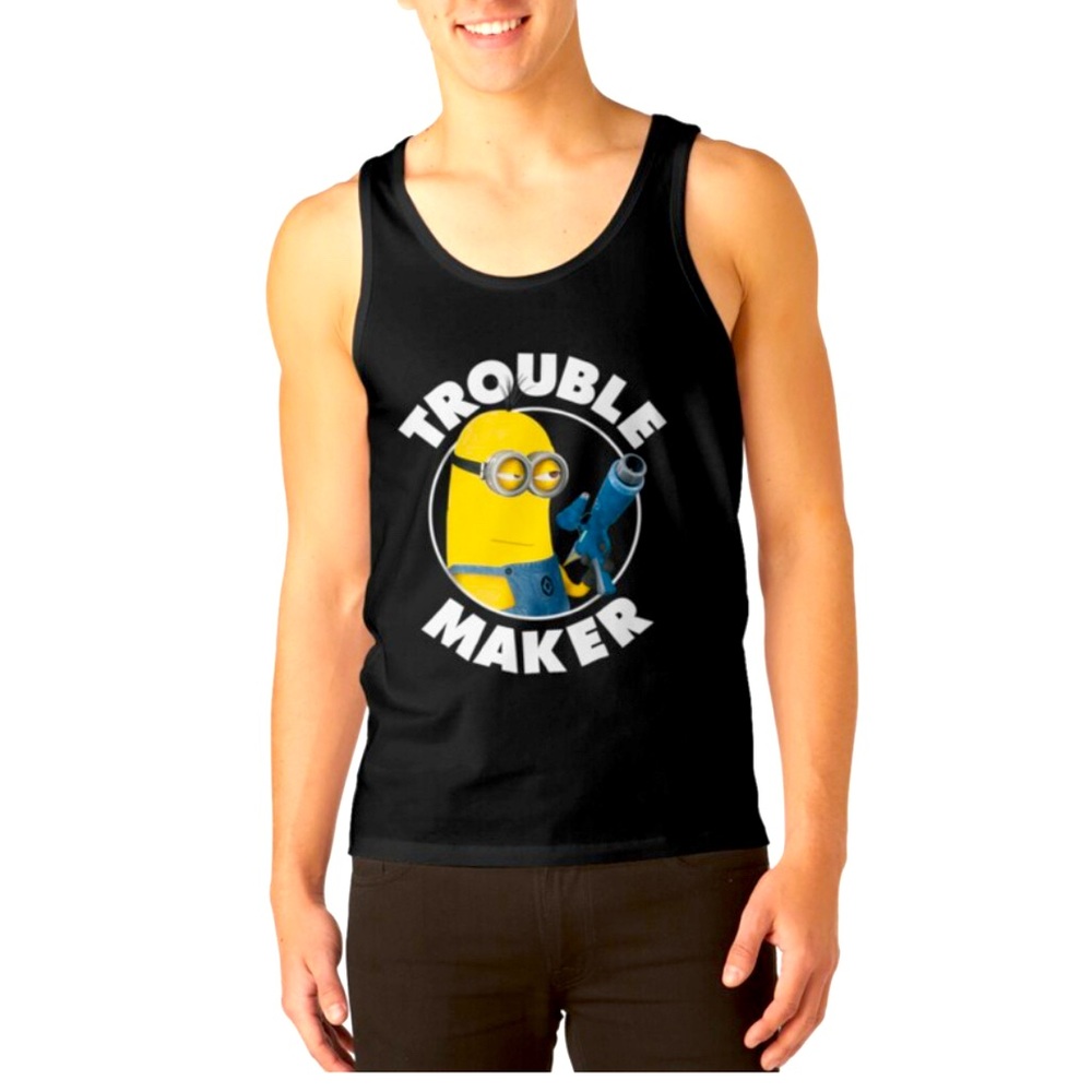 Despicable Me Kevin  Black 'Trouble Maker' Tank Top